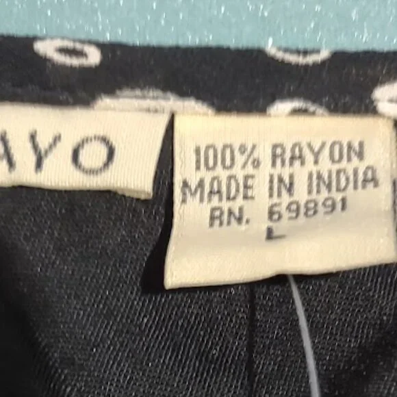 PUTUMAYO NWT BLUE AND IVORY CIRCLES SPOTS GAUZY SHEER LINED ASYMMETRIC HEM L - Picture 11 of 13